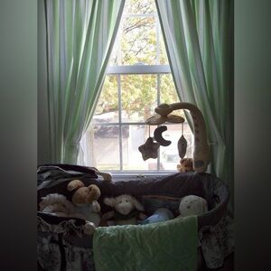 Pottery Ban Kids fully lined nursery curtains